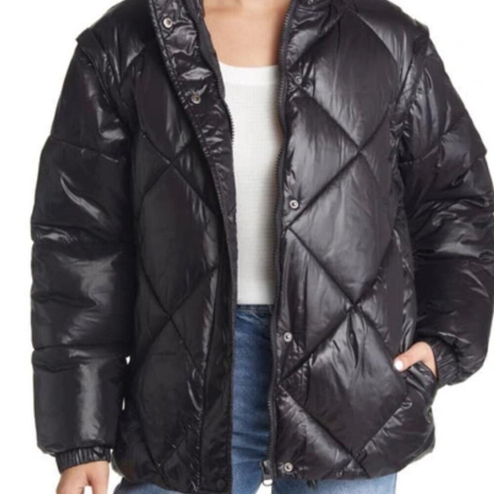 Black Quilted Puffer Jacket | Size 12 | Lightweight & Warm | Hardly Worn - Picture 4 of 6